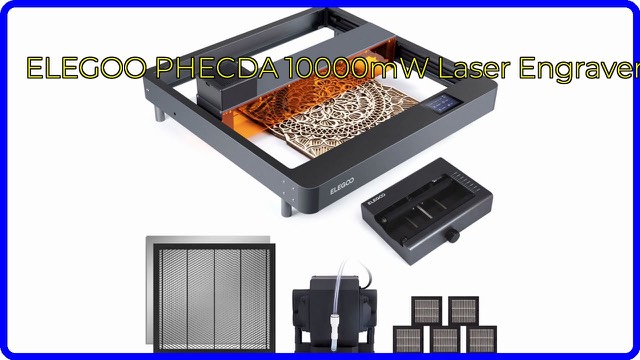 ELEGOO PHECDA laser engraver and cutter with air assist