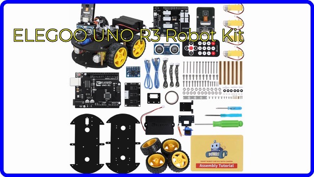 ELEGOO UNO R3 Smart Robot Car Kit V4 assembled with sensors and wheels