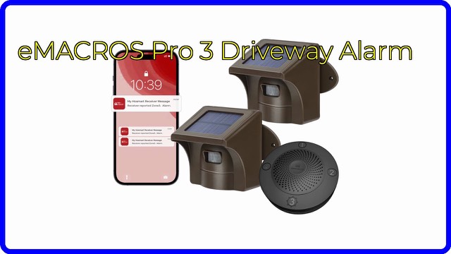 eMACROS Pro 3 solar driveway alarm sensor and receiver