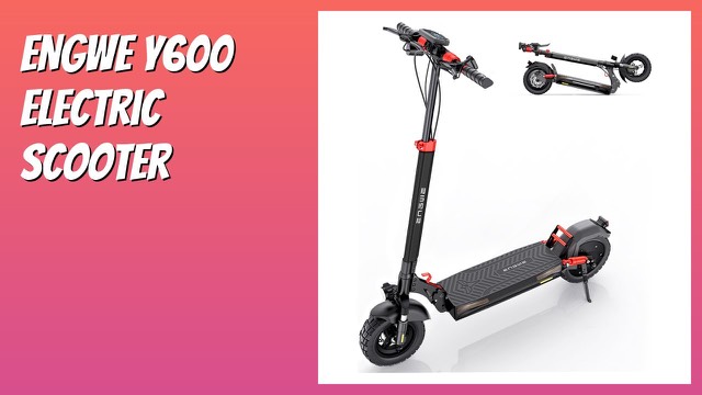 ENGWE Y600 folding electric scooter with 10-inch tires and suspension