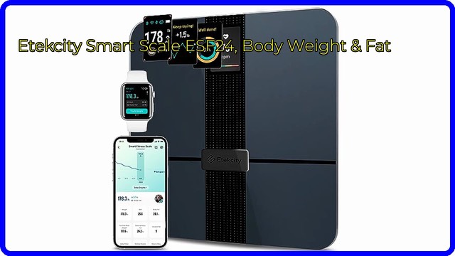 Etekcity Apex smart bathroom scale with colour display