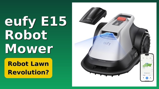 eufy E15 robot lawn mower on a lawn