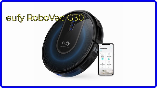eufy RoboVac G30 round robot vacuum on a hard floor