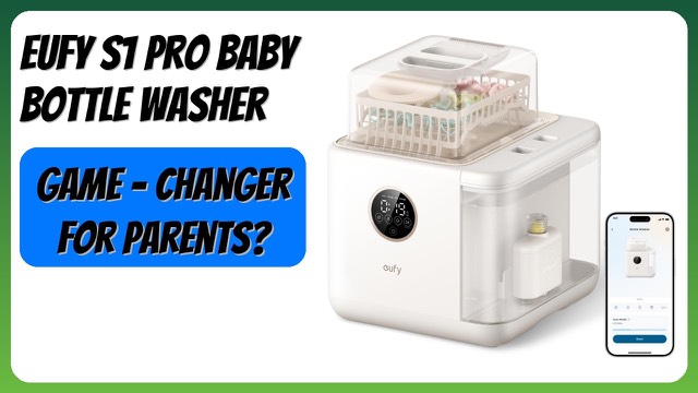 eufy S1 Pro baby bottle washer, sterilizer and dryer on a counter