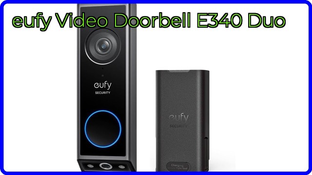 eufy Security E340 battery-powered dual-camera video doorbell