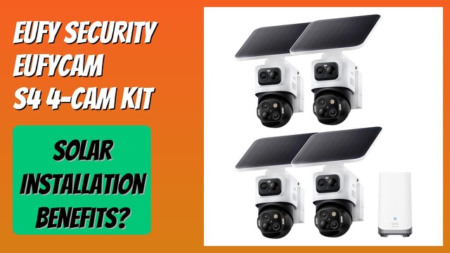 eufy Security eufyCam S4 solar-powered camera with two lenses