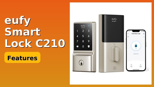 eufy Security Smart Lock C210 deadbolt with touchscreen keypad in nickel