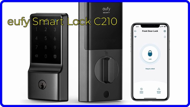 eufy Security Smart Lock C210 deadbolt with touchscreen keypad