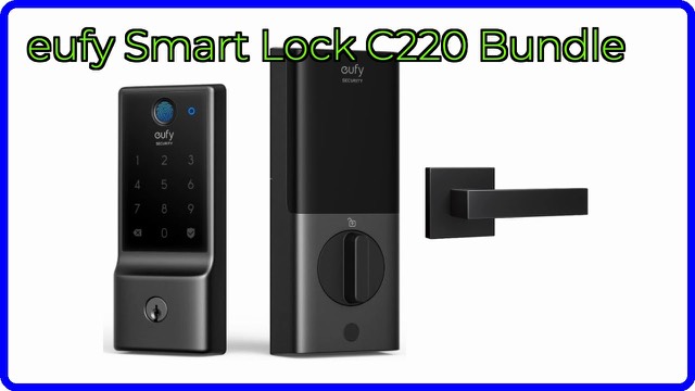 eufy Security Smart Lock C220 fingerprint deadbolt with square door handle