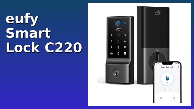 eufy Security Smart Lock C220 fingerprint deadbolt on a front door