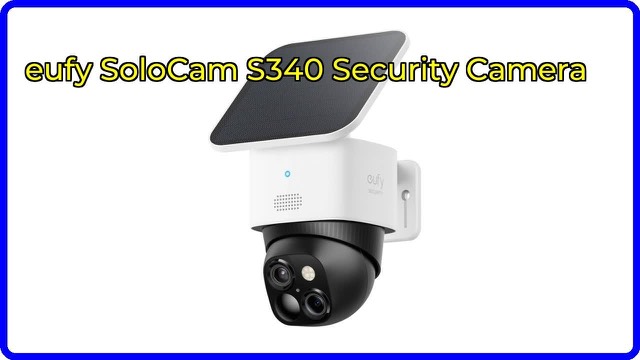 eufy Security SoloCam S340 solar outdoor camera with solar panel