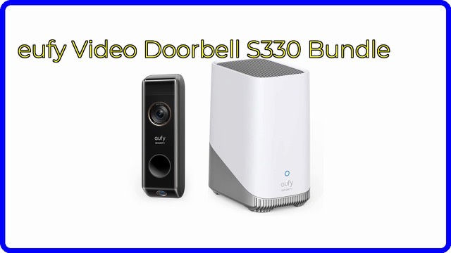 eufy Security S330 battery video doorbell with dual cameras