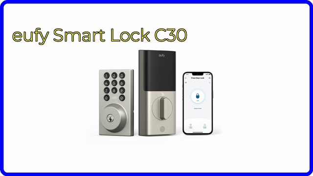 eufy Smart Lock C30 keypad deadbolt in nickel finish