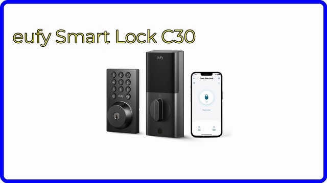 eufy Smart Lock C30 keyless entry deadbolt with keypad