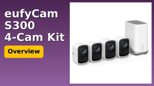 eufyCam S300 wireless 4K outdoor security cameras