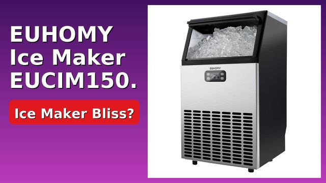 EUHOMY stainless steel under-counter commercial ice maker