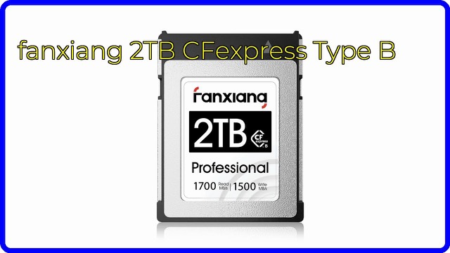 fanxiang CFE01 2TB CFexpress Type B memory card