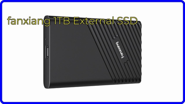 fanxiang PS2000W 1TB portable SSD in a black aluminum case