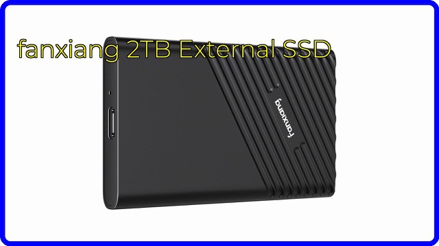 fanxiang PS2000W 2TB portable SSD in a black aluminum case