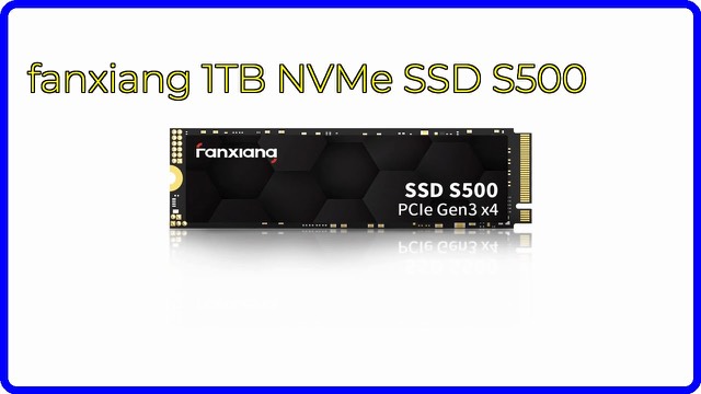 fanxiang S500 1TB M.2 2280 NVMe SSD