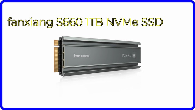 fanxiang S660 M.2 NVMe SSD with a heatsink