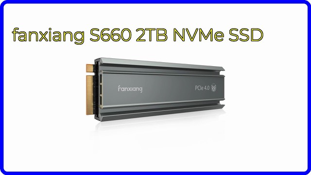 fanxiang S660 2TB M.2 NVMe SSD with a heatsink for PS5