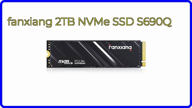 fanxiang S690Q M.2 NVMe solid state drive with graphene heat sticker