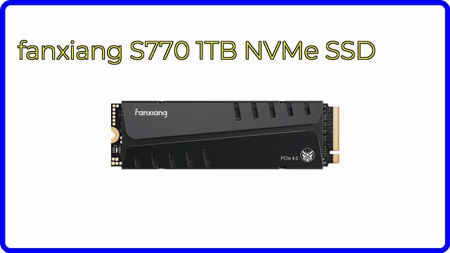 fanxiang S770 1TB M.2 NVMe SSD with included heatsink