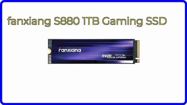 fanxiang S880 1TB M.2 NVMe SSD with heat dissipation pad
