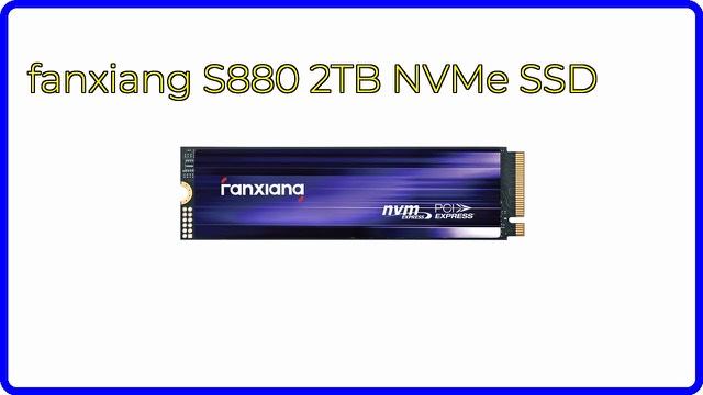 fanxiang S880 2TB M.2 NVMe SSD with heat dissipation pad