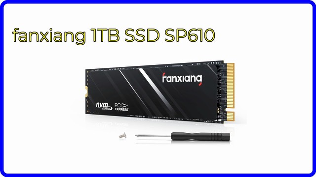 fanxiang SP610 1TB M.2 2280 NVMe SSD with heat dissipation label