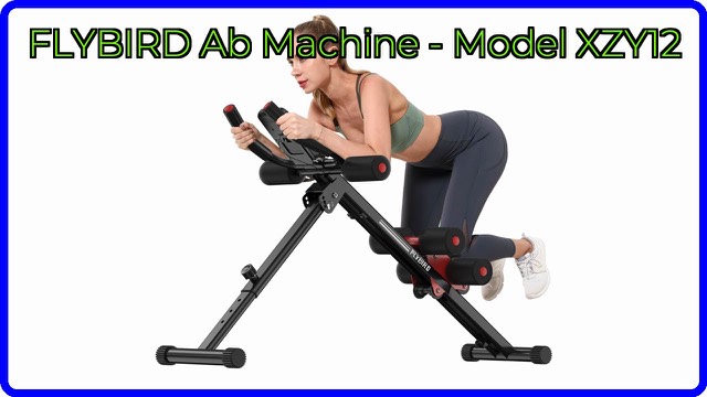 FLYBIRD red foldable ab workout machine with foam pads and handgrips