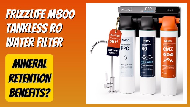 Frizzlife M800 tankless under-sink reverse osmosis filtration system