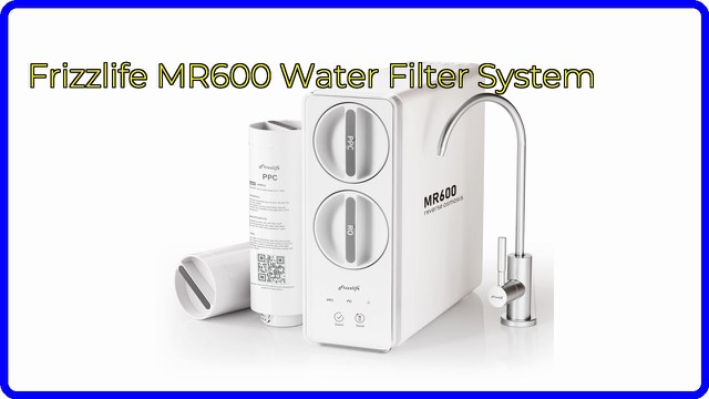 Frizzlife MR600 white tankless under-sink reverse osmosis water filter system