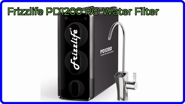 Frizzlife PD1200 under-sink reverse osmosis water filter system