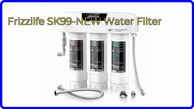 Frizzlife SK99 under-sink water filter system with housing and cartridges