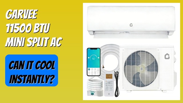 Garvee 11500 BTU wall-mounted mini split air conditioner and heat pump