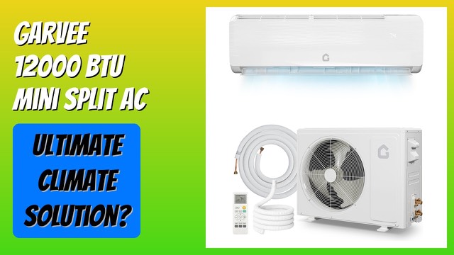 Garvee 12,000 BTU white ductless mini split air conditioner and heat pump