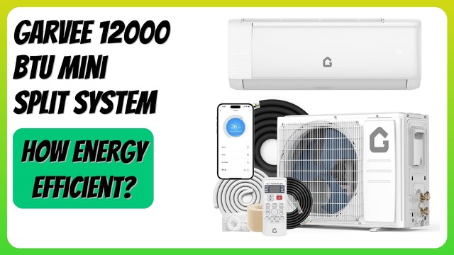 Garvee 12000 BTU ductless wall-mount mini split heat pump system