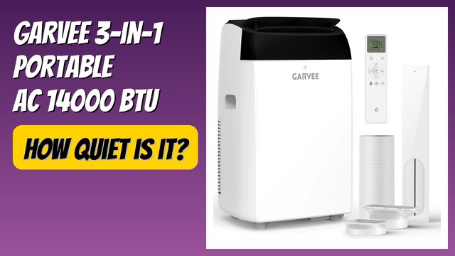 Garvee white 3-in-1 portable air conditioner on casters