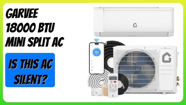 Garvee 18000 BTU ductless mini split indoor and outdoor units