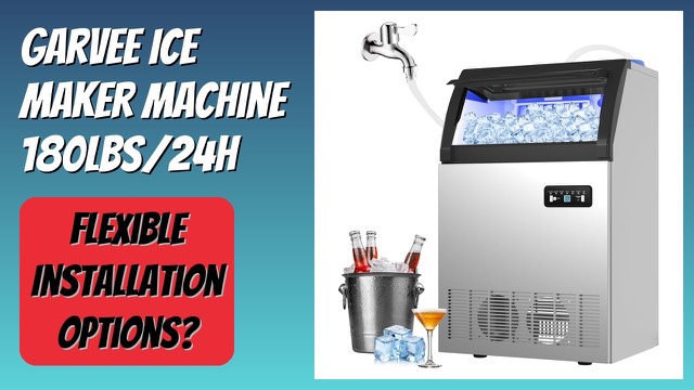 Garvee stainless steel undercounter commercial ice maker