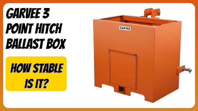 Garvee red steel three-point hitch ballast box for a tractor
