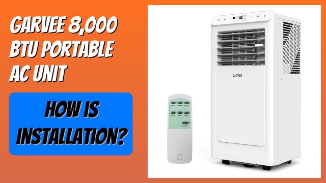 Garvee compact 3-in-1 portable air conditioner on casters