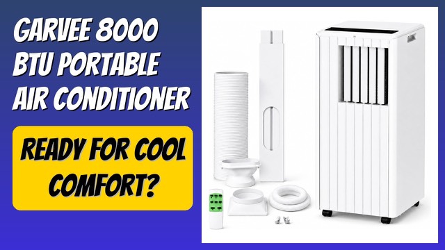 Garvee 8000 BTU compact portable air conditioner with remote control