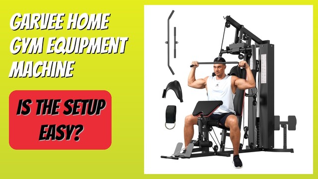 Garvee multi-station home gym machine with weight stack and chrome-plated steel frame