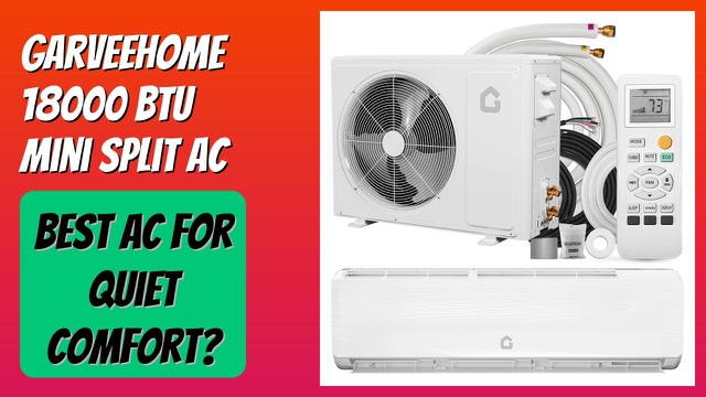 GarveeHome 18000 BTU white ductless mini split air conditioner and heat pump