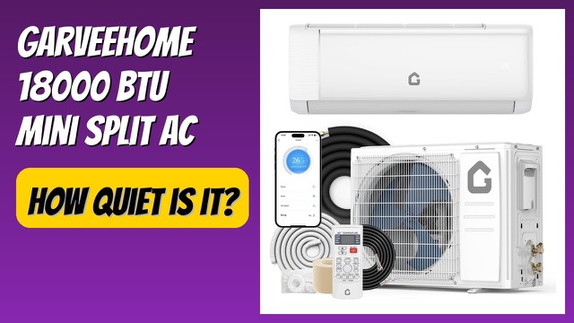 GarveeHome 18000 BTU 21 SEER2 ductless mini split heat pump with Wi-Fi control