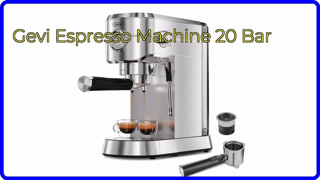 Gevi stainless steel espresso machine with portafilter and steam wand