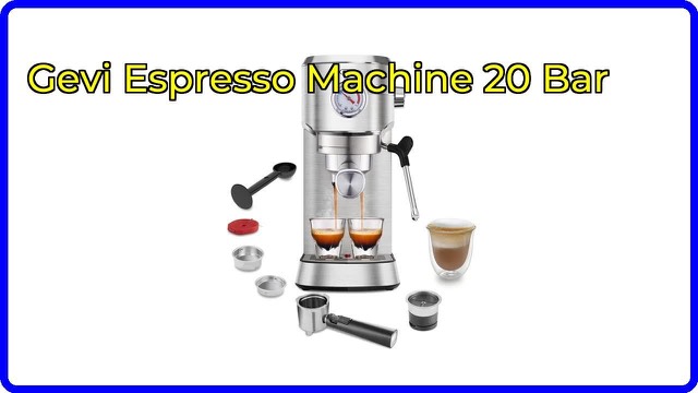 Gevi E418E-S compact espresso machine with steam wand